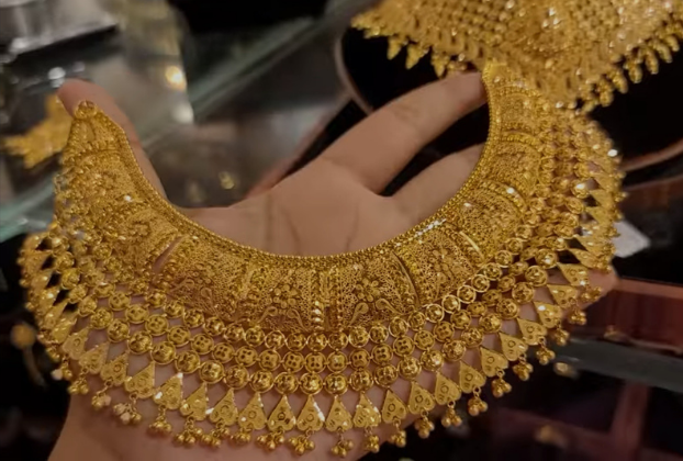 new gold necklace designs for wedding