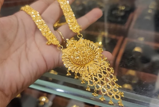 4 Gold long Necklace Designs with weight and price 2021 || People Choice Blogger