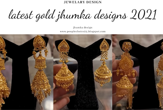 Latest Gold Jhumka Designs