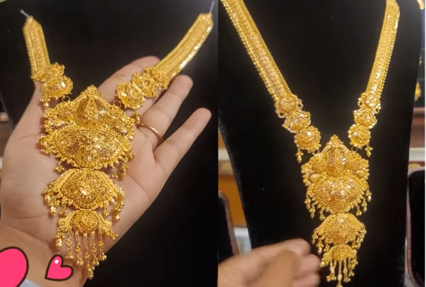 gold long Necklace Designs