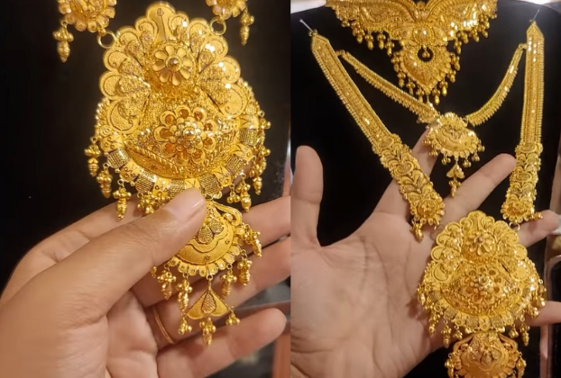 long gold necklace paparazzi