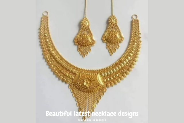 Beautiful latest gold necklace designs