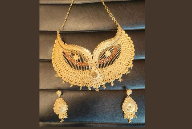 marriage bridal gold necklace designs
