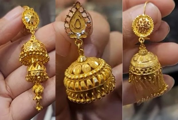 Beautiful butta kammalu gold price| Jhumka Designs