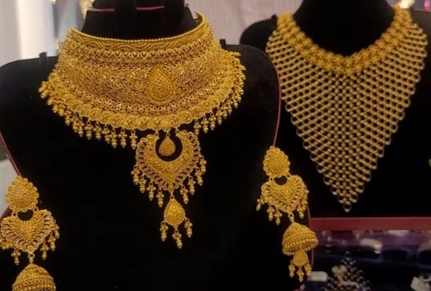 wedding gold necklace designs for girls