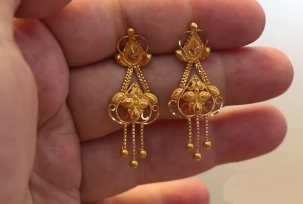 Gold earring designs images with price