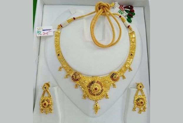 10 gram Gold necklace designs with price