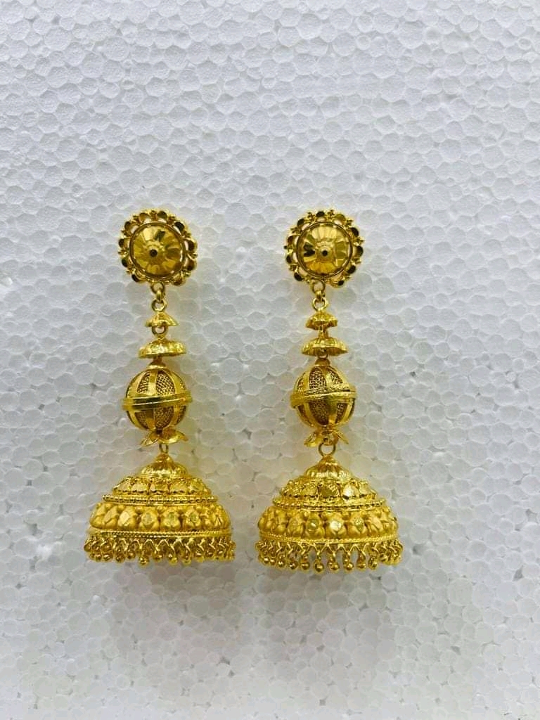 8 Grams gold jhumka designs
