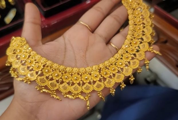 dubai gold necklace designs with price
