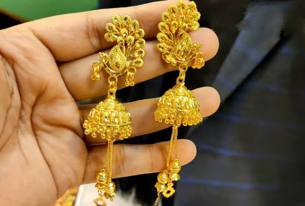 Latest gold jhumka designs