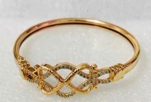 14k rose gold bangle design