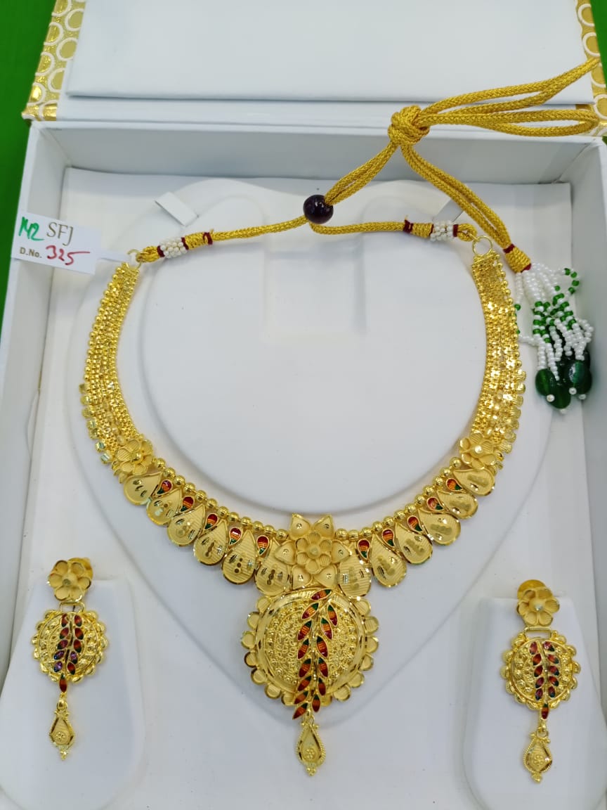beautiful gold necklace designs with price