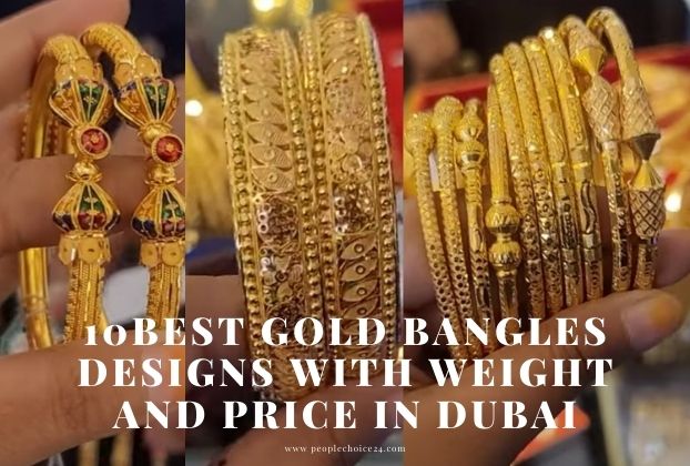 7 Gold Bangles Designs with Weight and Price in Dubai
