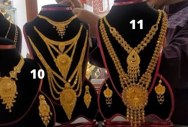 joyalukkas gold haram designs in 40 grams