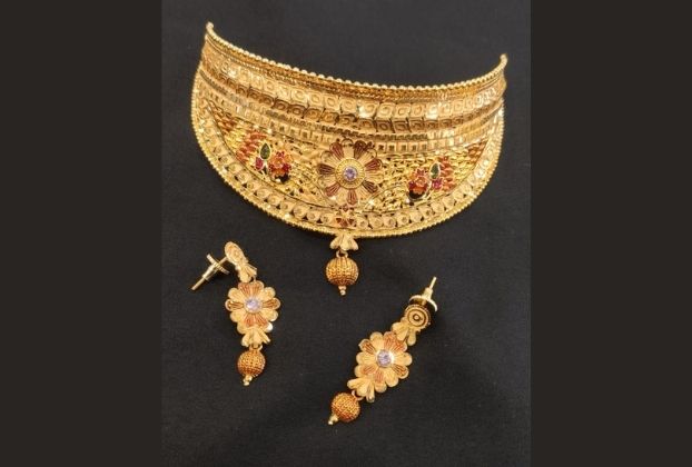 1.5 gram gold necklace designs with price 