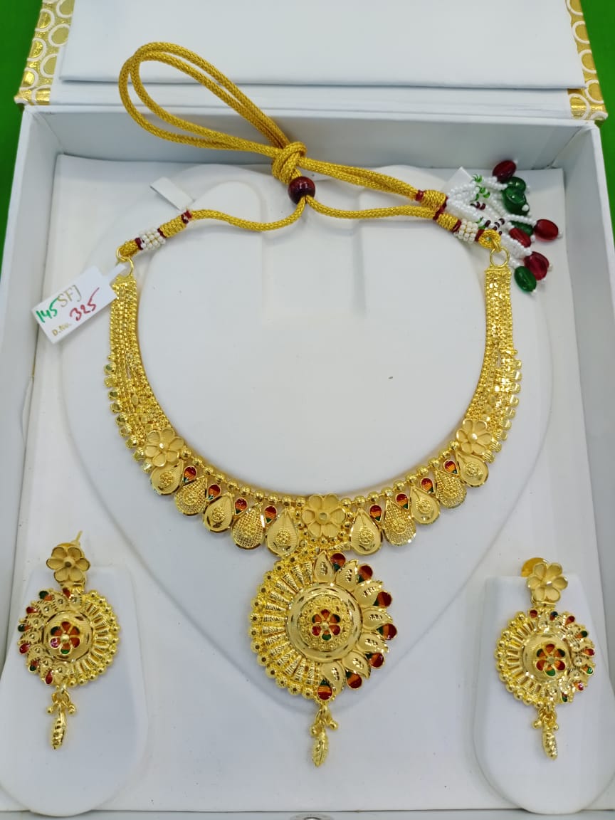 simple gold necklace designs with price 