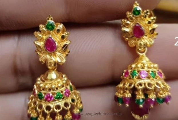 6 gram gold jhumka designs (3)