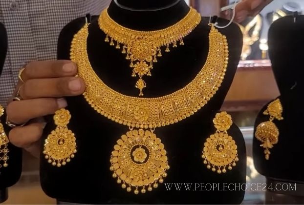 arabic gold necklace design