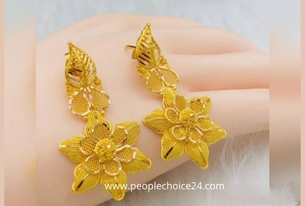 dubai gold earrings 