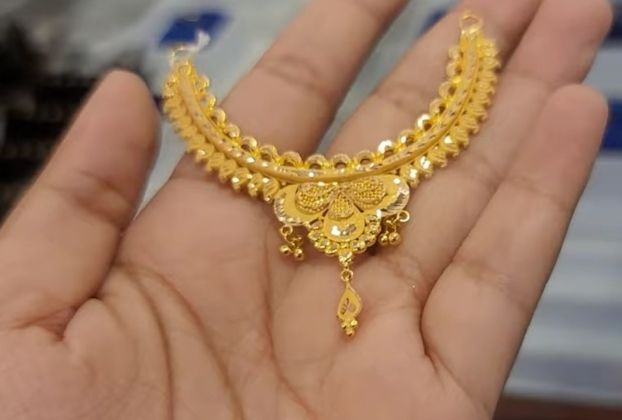 gold necklace designs for baby girl 