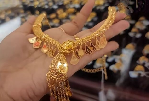 modern dubai gold necklace designs