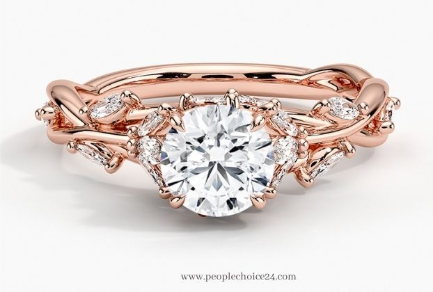 Rose gold engagement rings for women