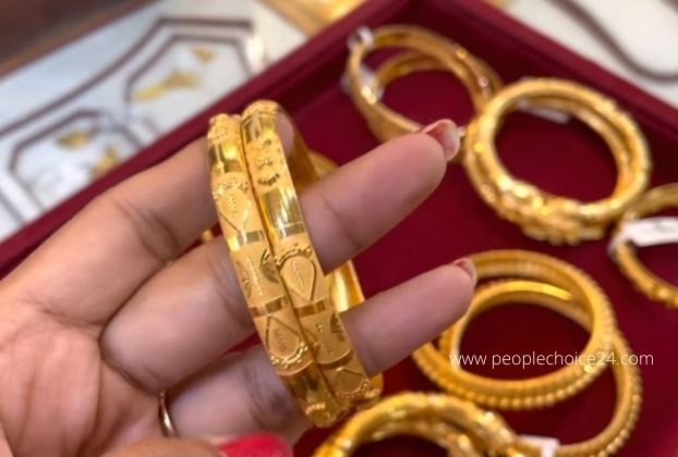 gold bangle design for Dubai women 