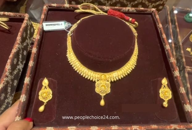 22ct indian gold necklace set