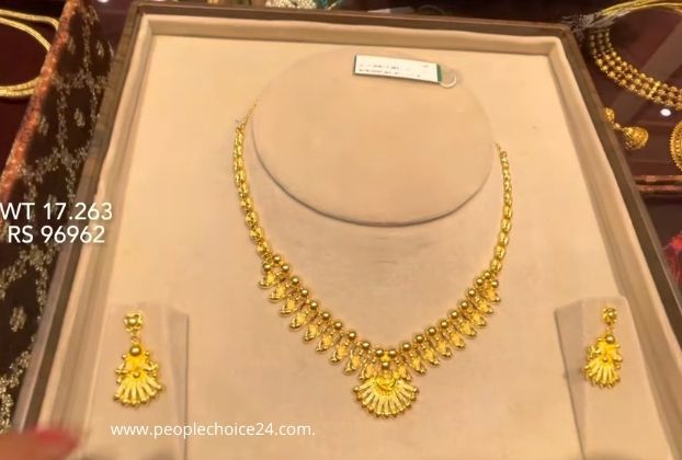 simple indian gold jewellery sets