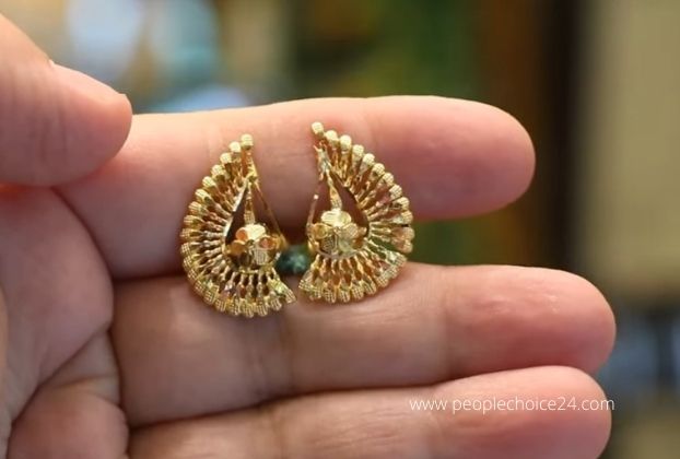 3 gram Gold Earrings Designs with price in India (4)