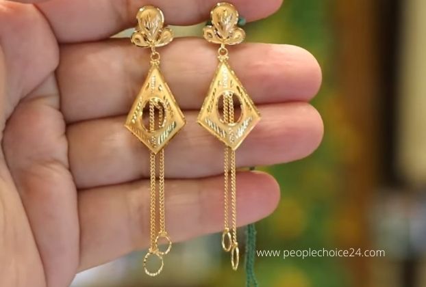 3 gram Gold Earrings Designs with price in India (5)