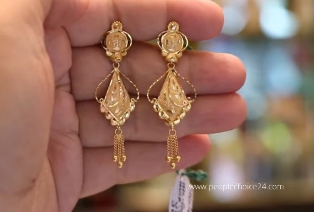3 gram Gold Earrings Designs with price in India (9)