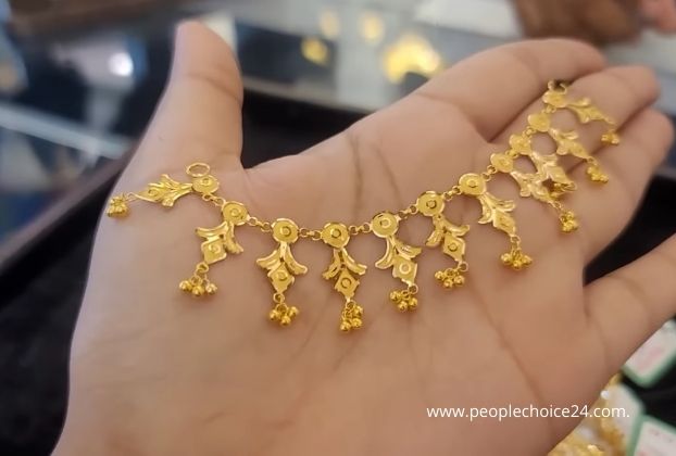 4 gram Gold necklace designs with price 