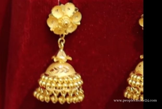 6 gram gold earrings new design
