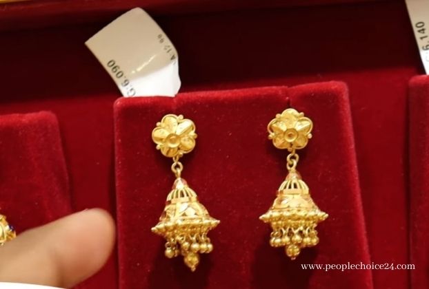 5 gram gold jhumka designs with price