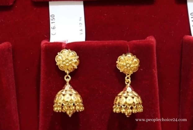 3 gram gold jhumka designs with price