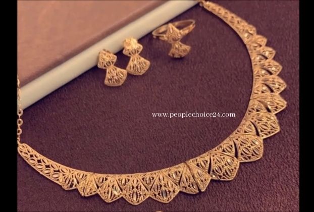 arabic gold necklace designs
