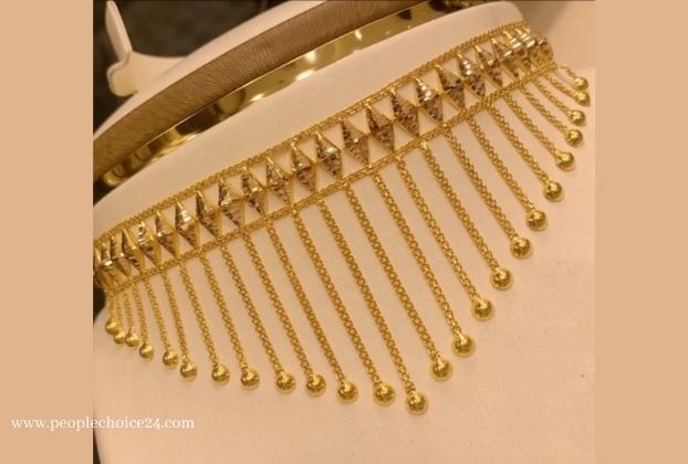 arabic gold necklace design images for wedding