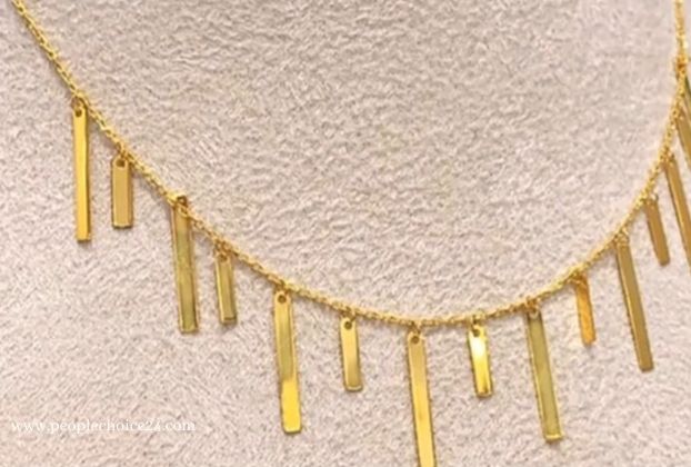 arabic necklace design in gold 