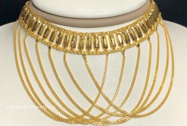 arabic gold necklace designs (9)