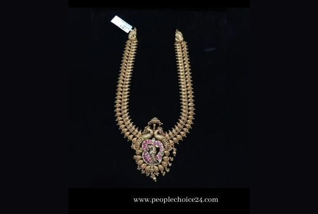 32 grams gold necklace designs in grt