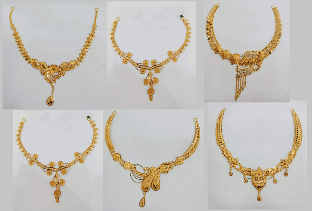 Latest Gold Necklace Designs in 10 Grams with Price