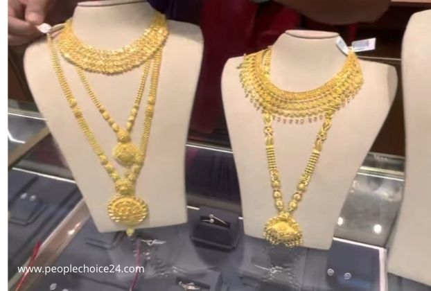 22k gold necklace sets with price in dubai