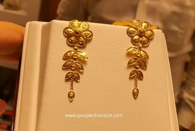 daily use gold earrings designs in 7 grams