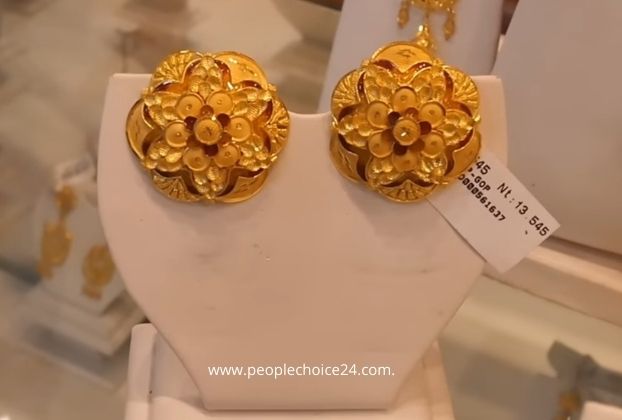 Gold earring design for female
