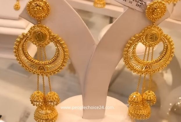 daily wear gold earrings designs for female