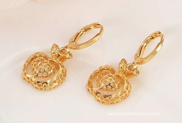 12 Latest Collection Of 24k Gold Earrings for Girl 2022
