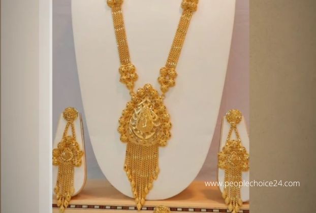24k gold long necklace sets with price in dubai