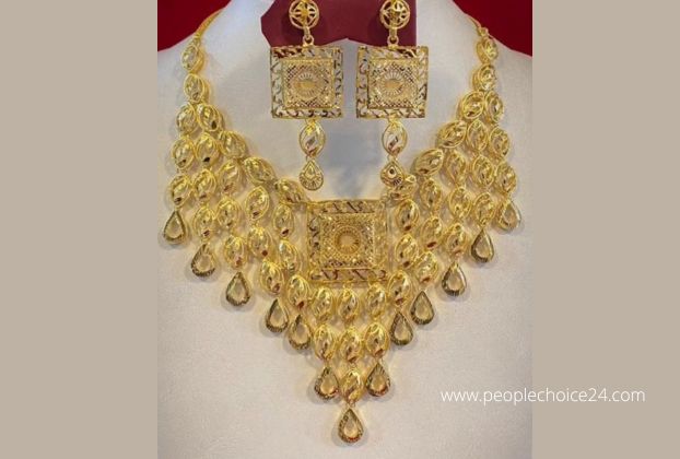 24k gold necklace sets with price in dubai