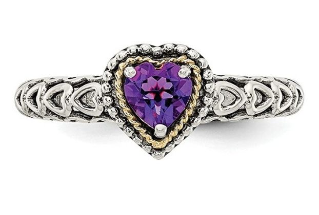 Heart round Cheap Engagement Rings under $200 (6)